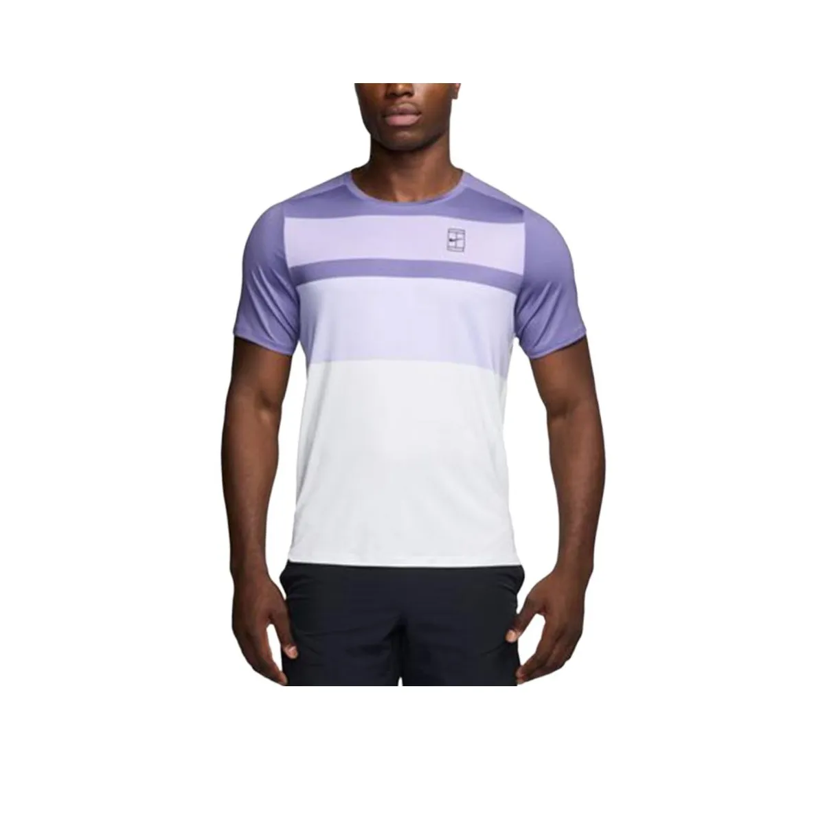Nike T-Shirt Мужской Белый Фиолетовый Цвет