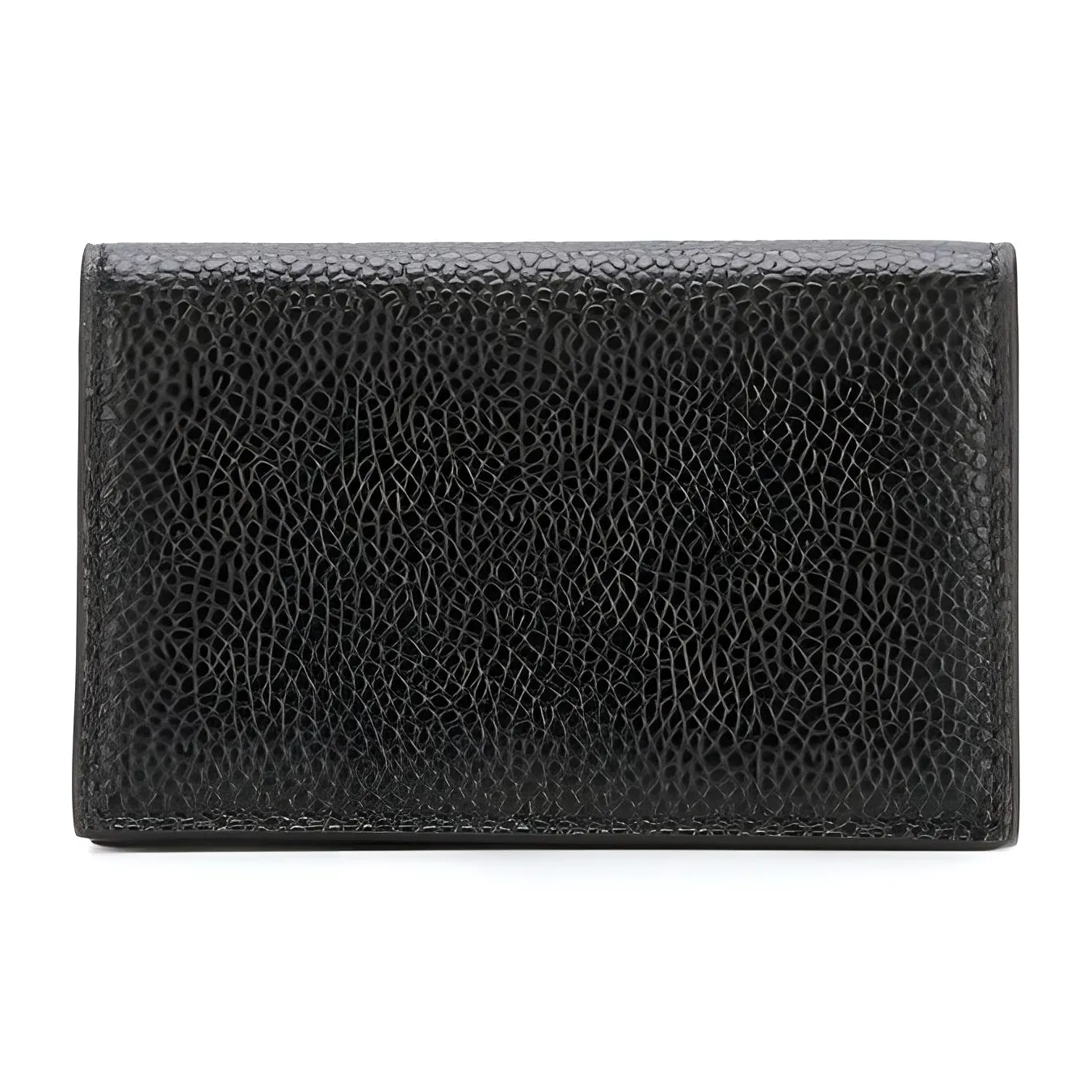 THOM BROWNE Grained leather Wallet