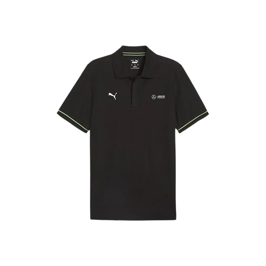 PUMA Mercedes AMG Petronas F1 Polo Shirts Men's Black