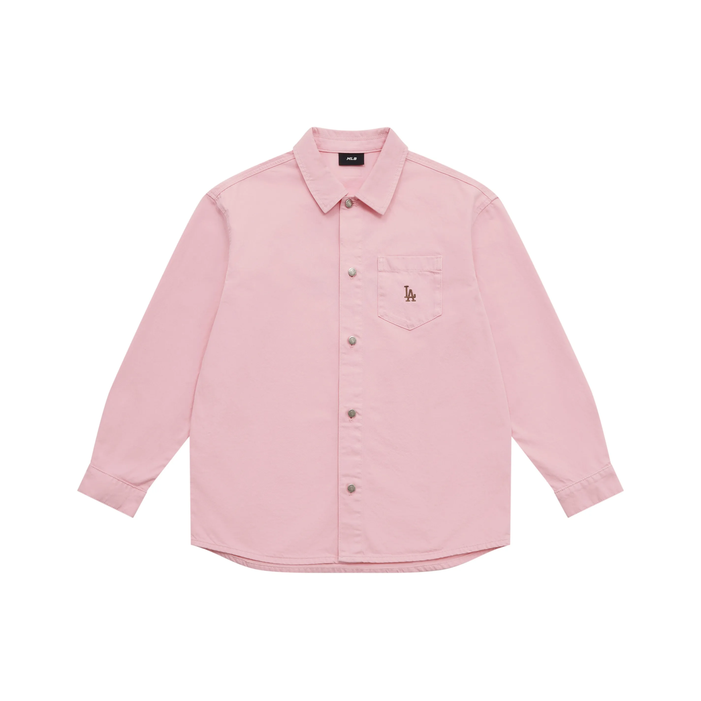 MLB MLB Preppy Style Collection Los Angeles Dodgers SS25 Shirt Unisex Pink