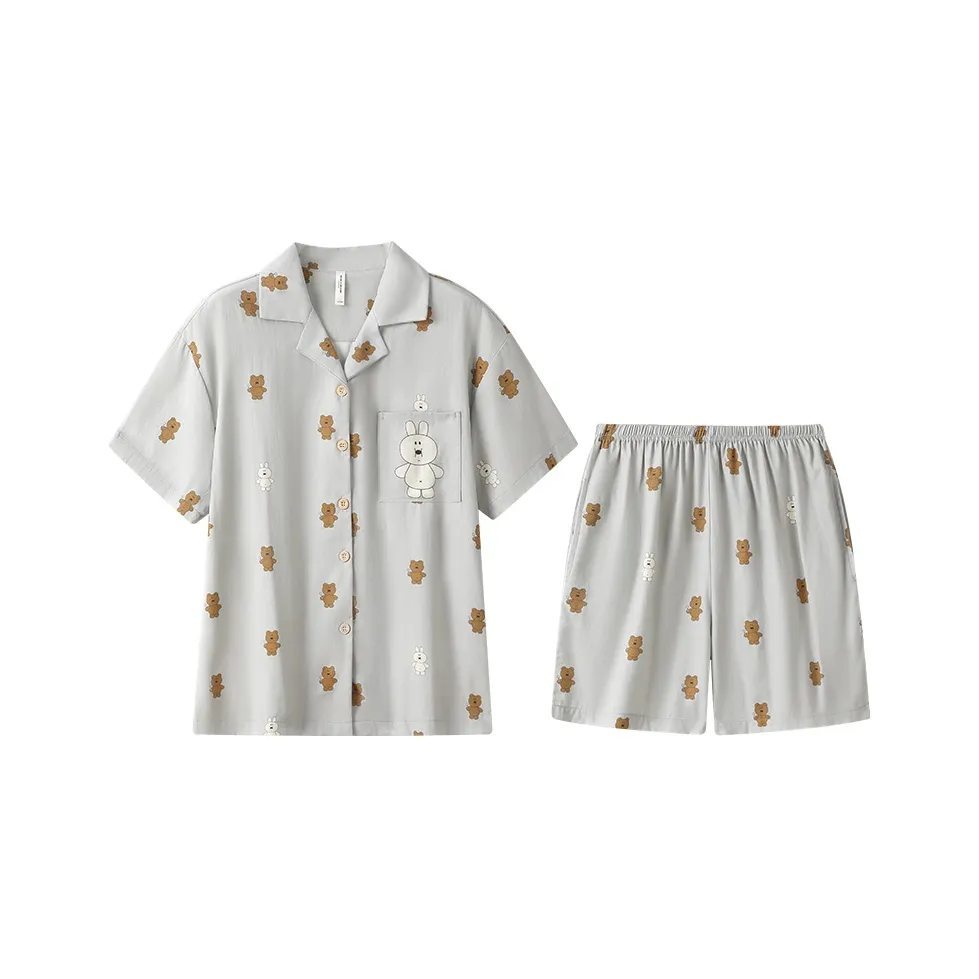 Gongdie x BRUNCH BROTHER Pajama Set Women's Gray