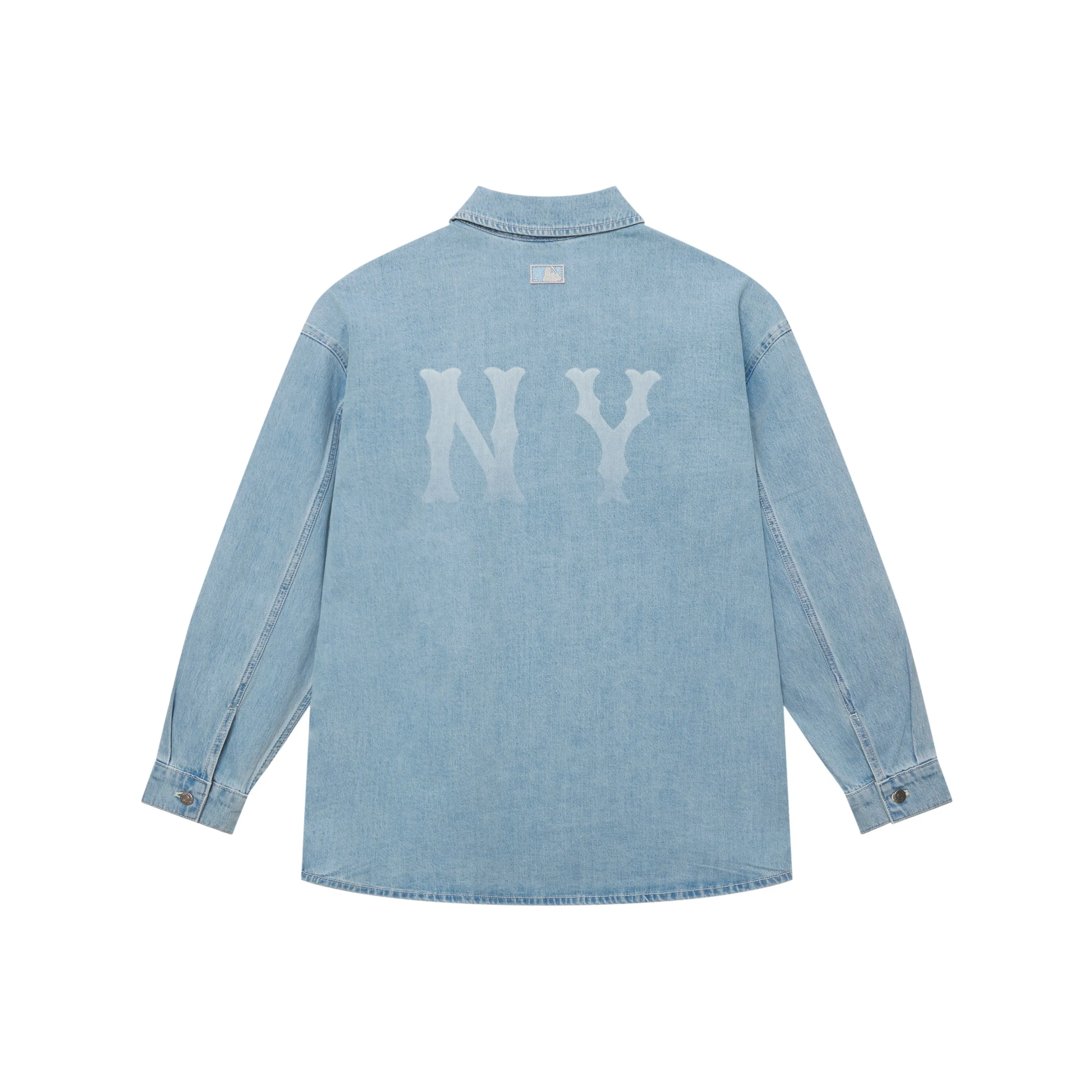 MLB New York Yankees Basic Collection SS25 Long-Sleeved Shirts Unisex Light Blue