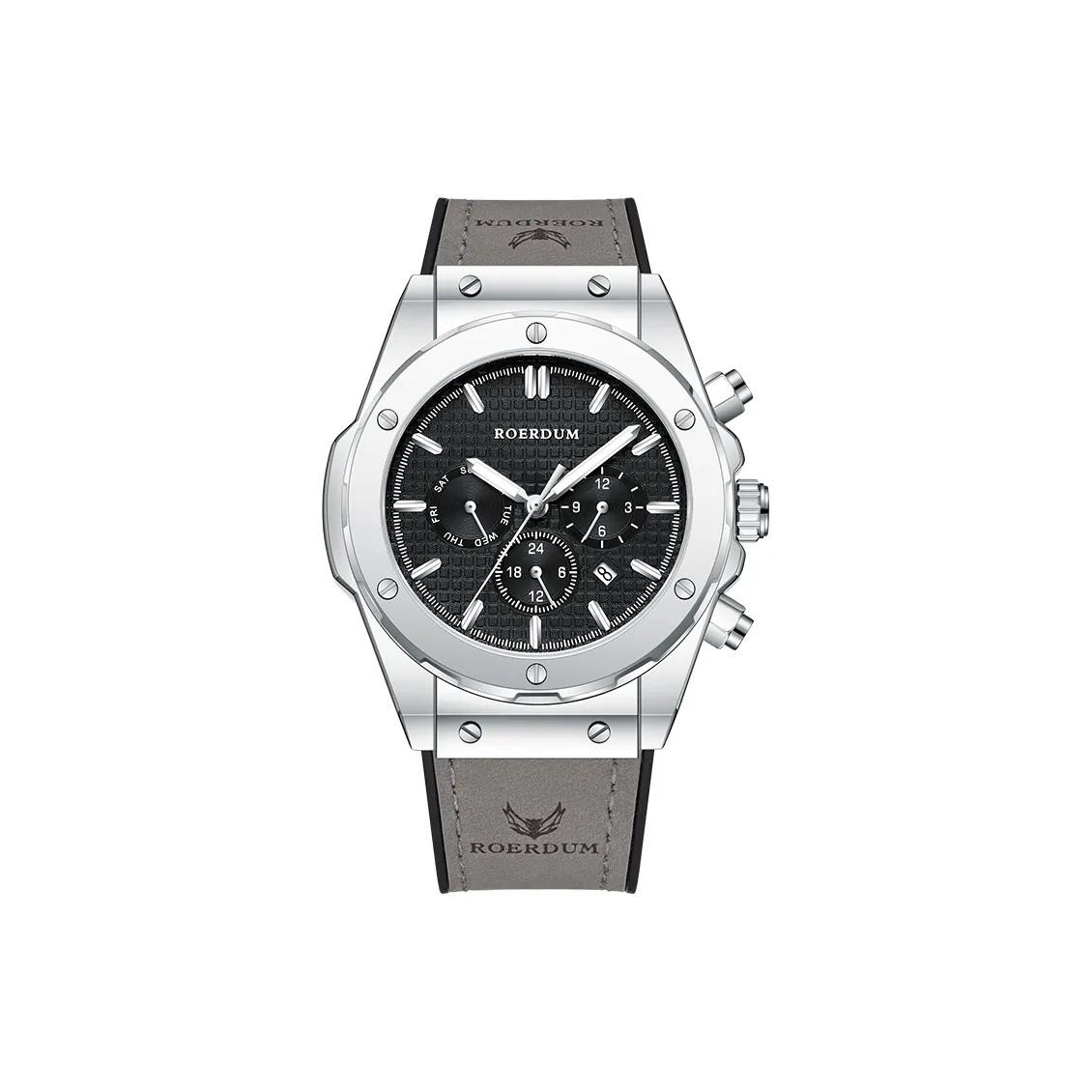 ROERDUM Super Master Collection Черный Воин Механические Часы Мужские Черный Циферблат