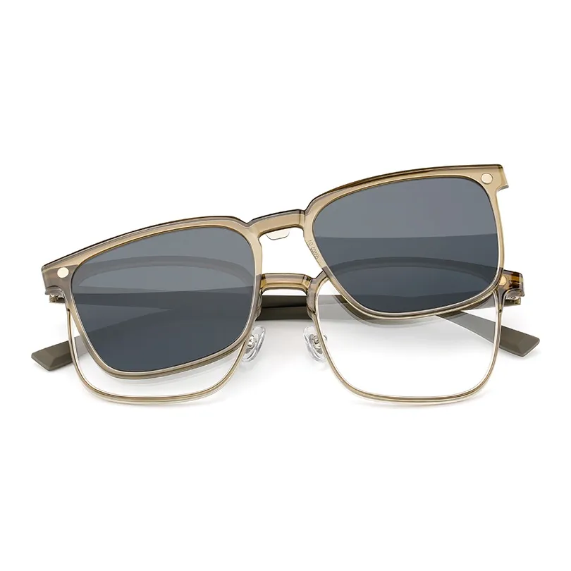 PARIM PPSU Квадратные Оправы для Очков Унисекс Оливково-Зеленый