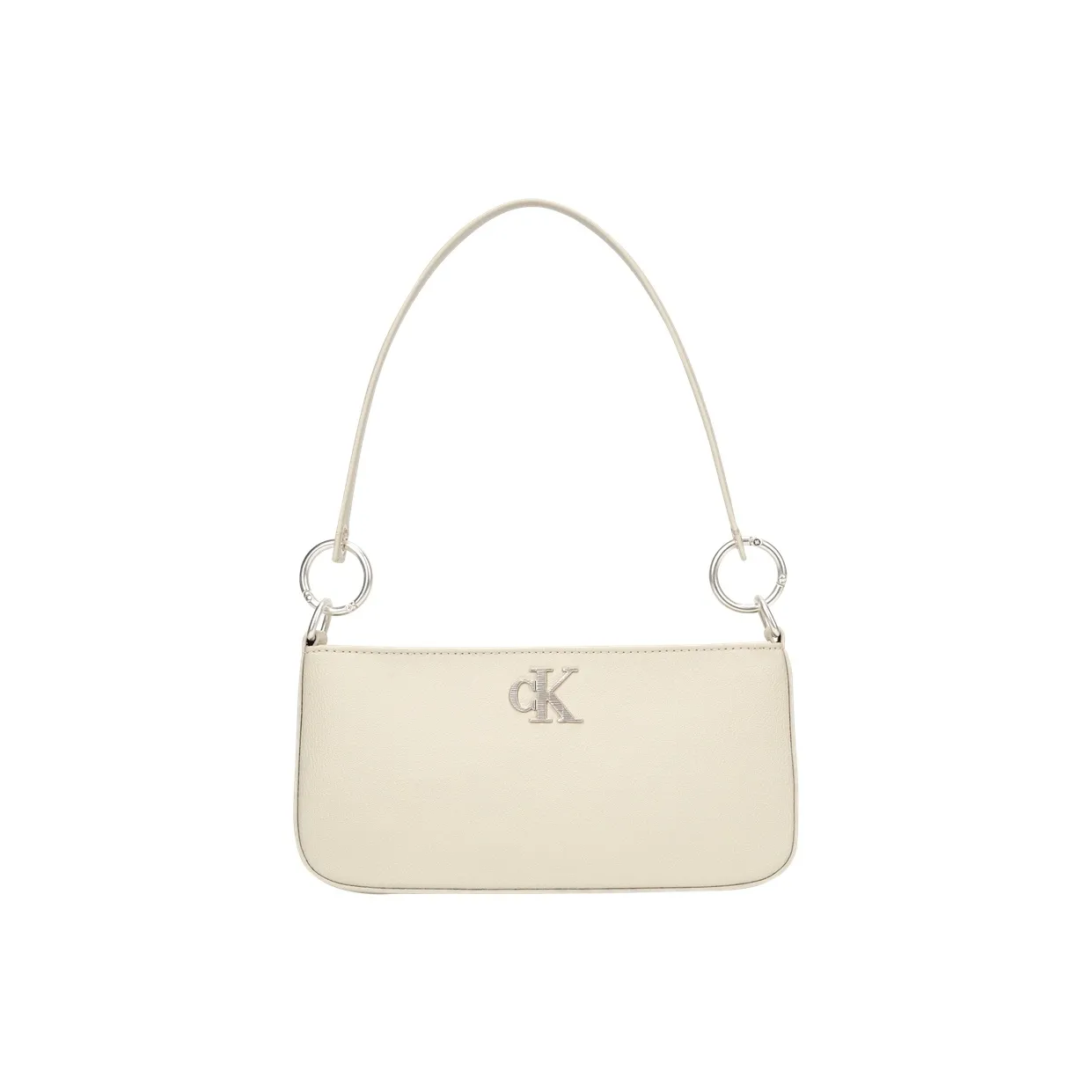 CALVIN KLEIN Сумка через плечо из смешанного материала среднего размера женская молочно-белая