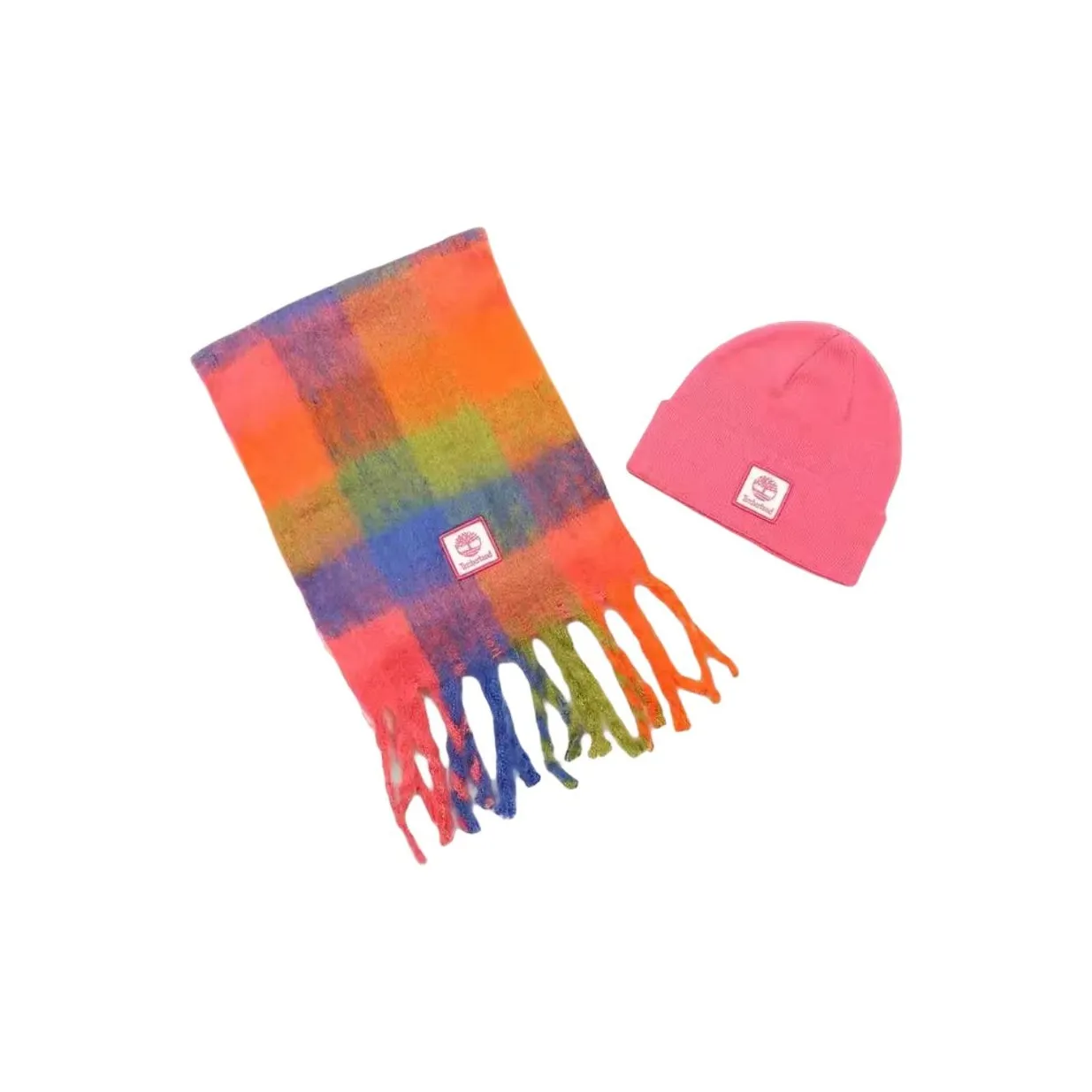 Timberland Полиэстер Акрил Шапки-бини Унисекс Розовый