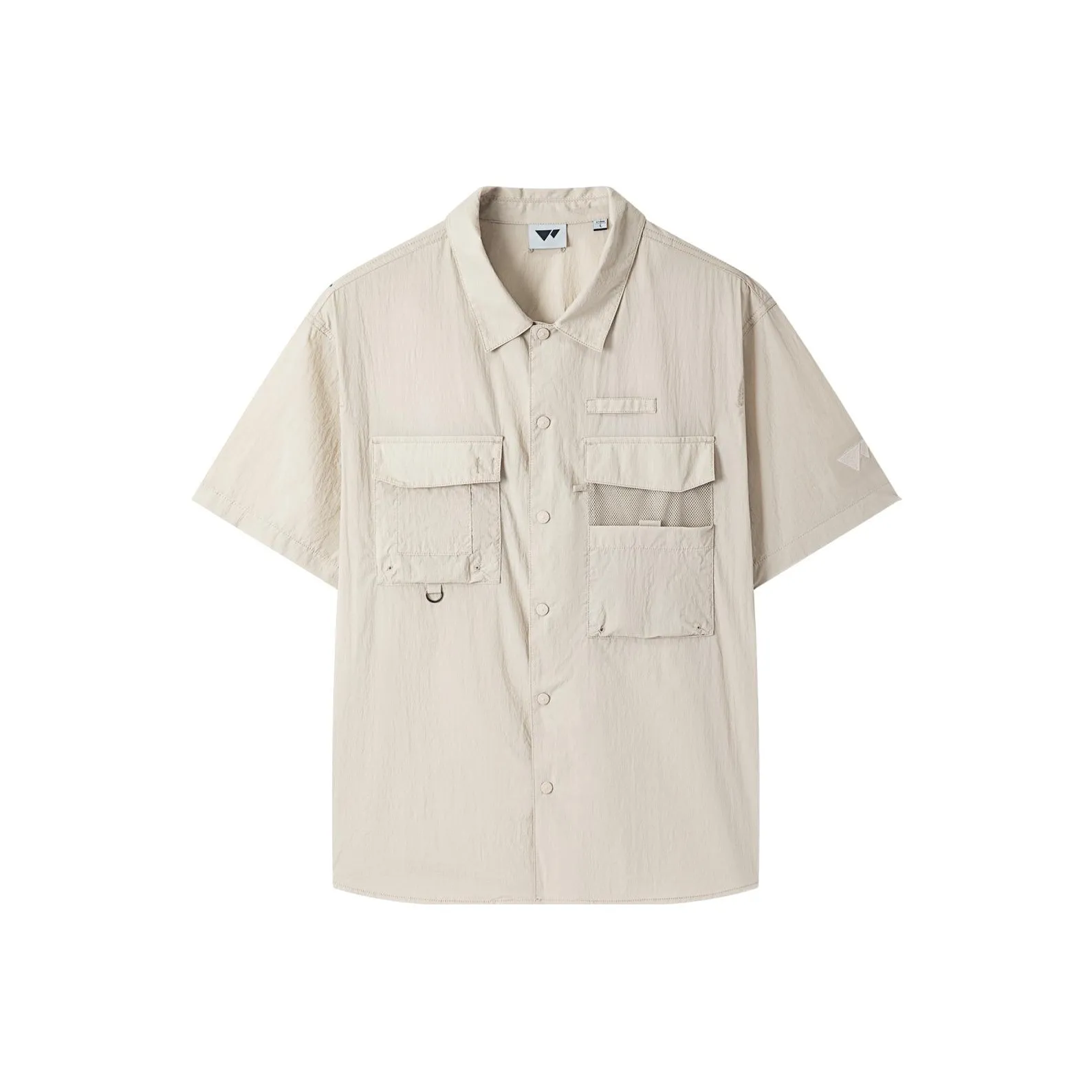 SEPTWOLVES Everyday Commute Solid Color Workwear Casual Short Sleeved Shirt Men's