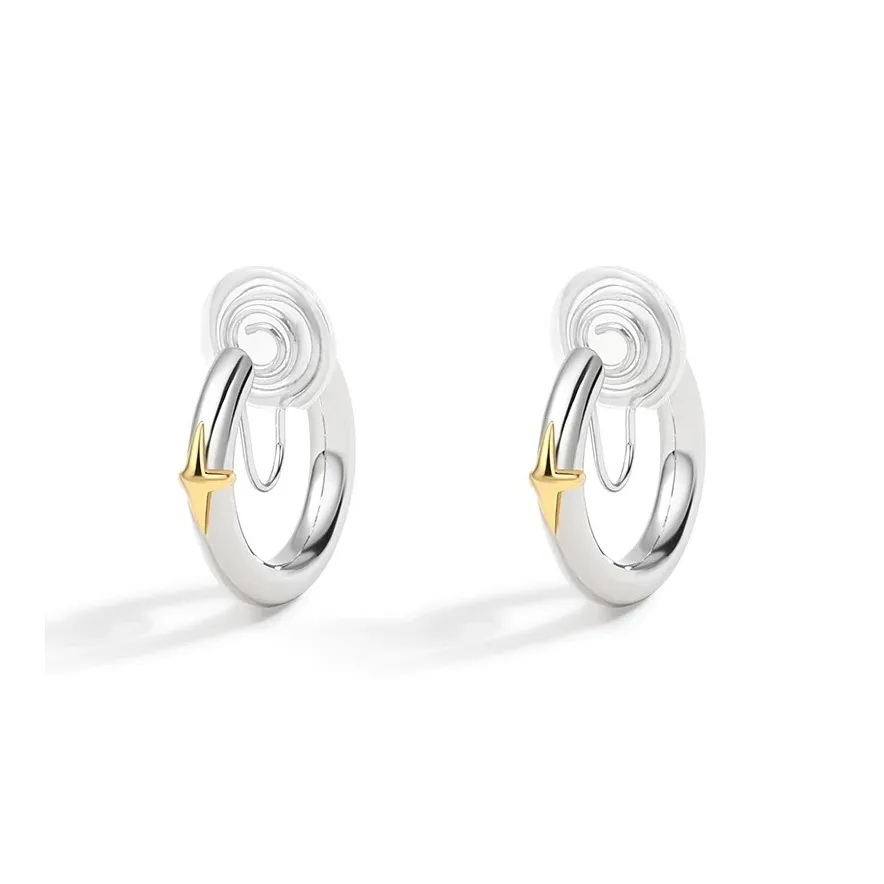 EAR PARTNER Медная нижняя заколка On Серьги Женские