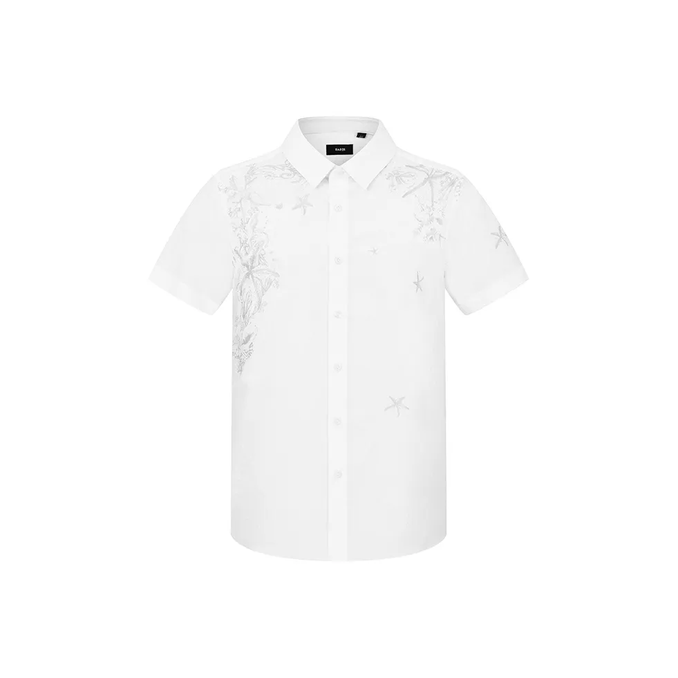 RARE Short Sleeved Shirt Men's White