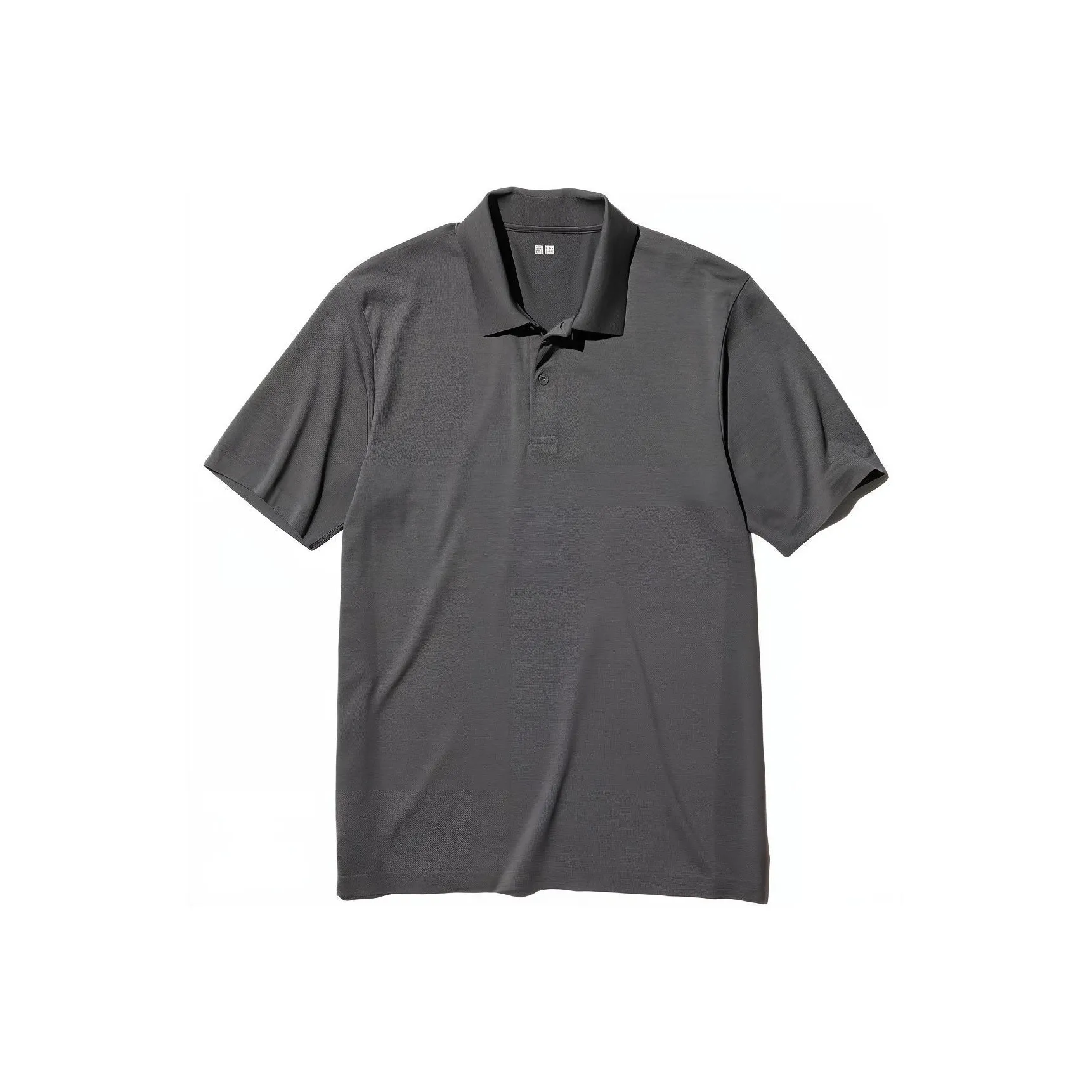 UNIQLO Polo Shirt Unisex Asphalt Gray
