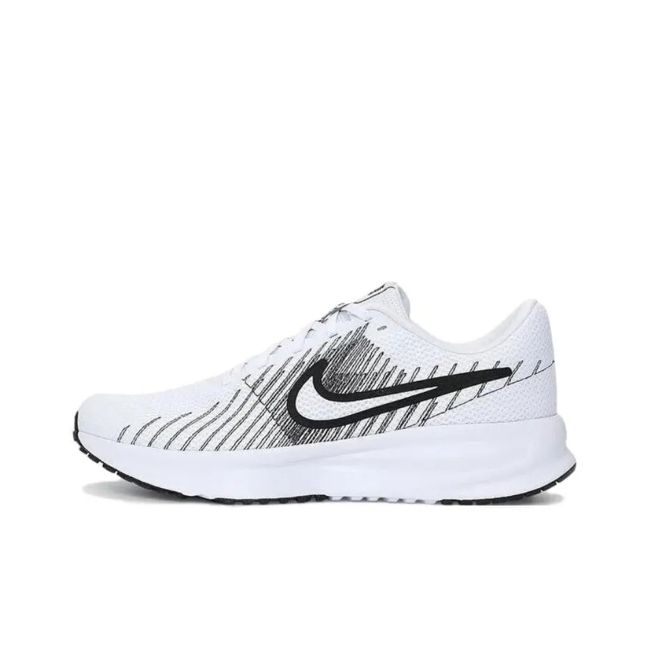 Nike RUN DEFY Abrasion Resistant Low Top Casual Running Shoes Men's White