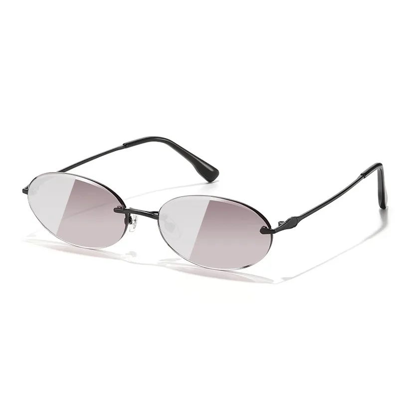 Morakot Кошачий глаз Солнцезащитные очки Мужские Глянцевые Металлический Матовый Черный Матовый Розовое золото