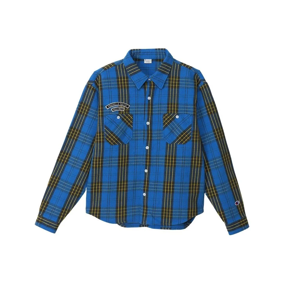 Champion Blue Men's Shirts Чемпион Синий Мужские Рубашки