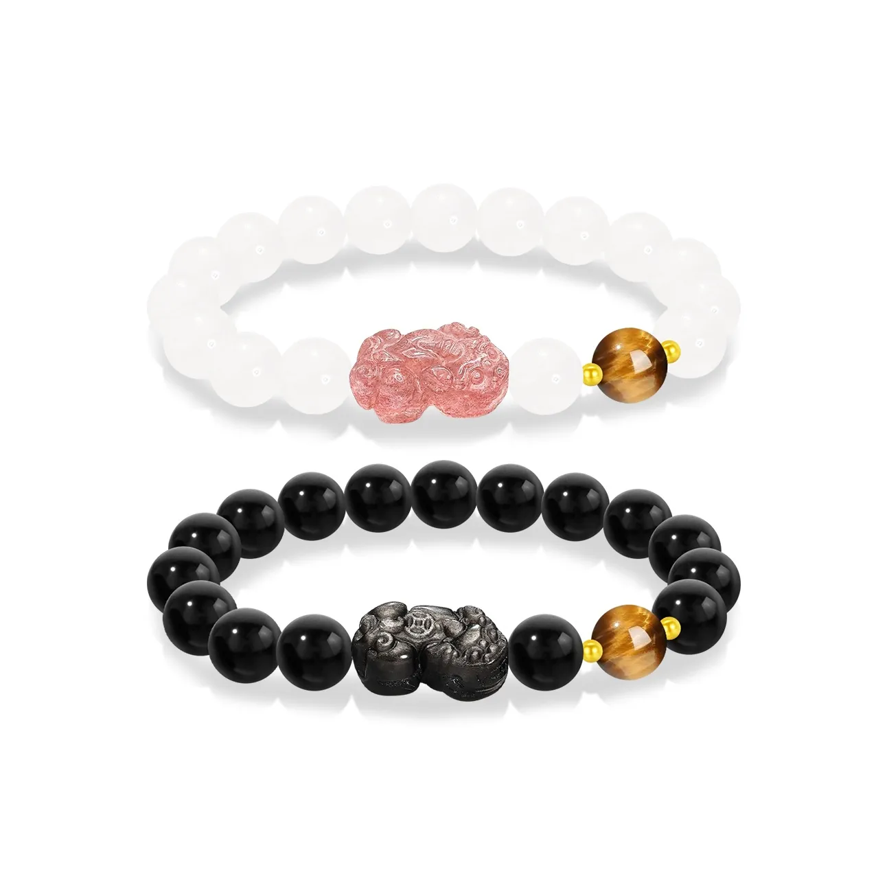 Cuz Strange Intention Obsidian Bracelets Unisex