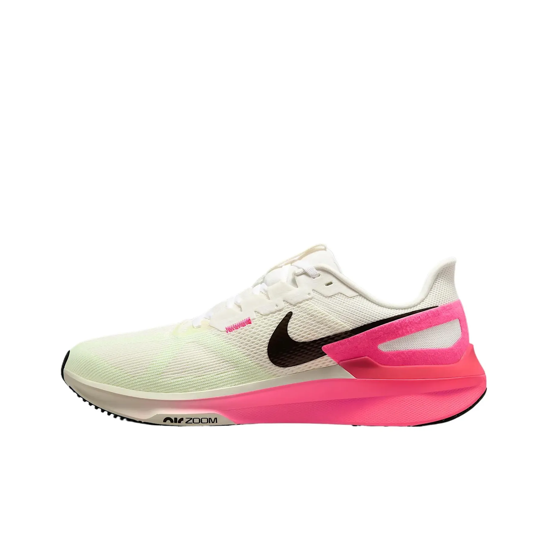 Nike Zoom Structure 25 Устойчивый к истиранию Низкий топ Zoom AIR Беговые кроссовки Sprint Мужские Секвойя