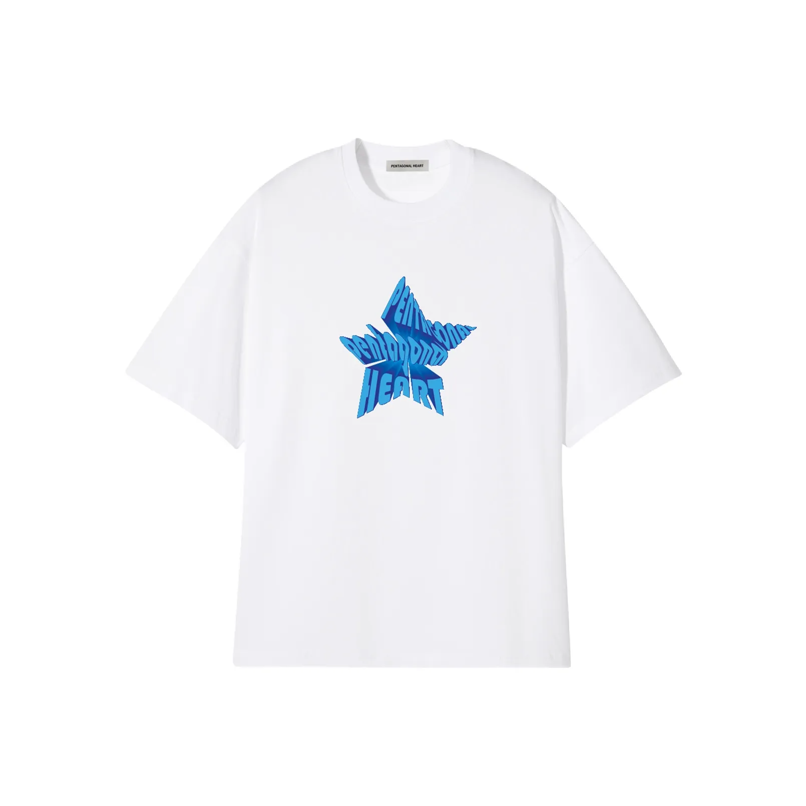 PENTAGONAL HEART Satoshi Star series T-Shirt Унисекс Белый