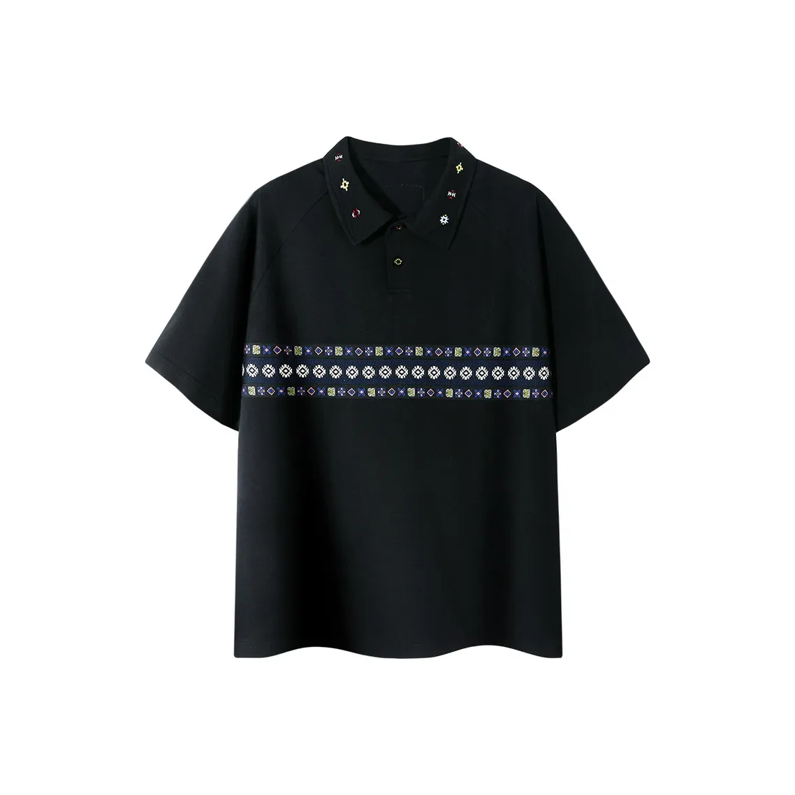PSO Brand Polo Shirt Unisex Black