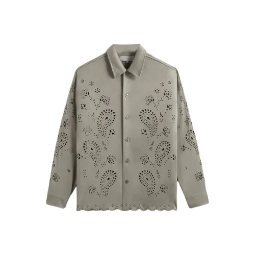 Kith Винтажная серая унисекс рубашка