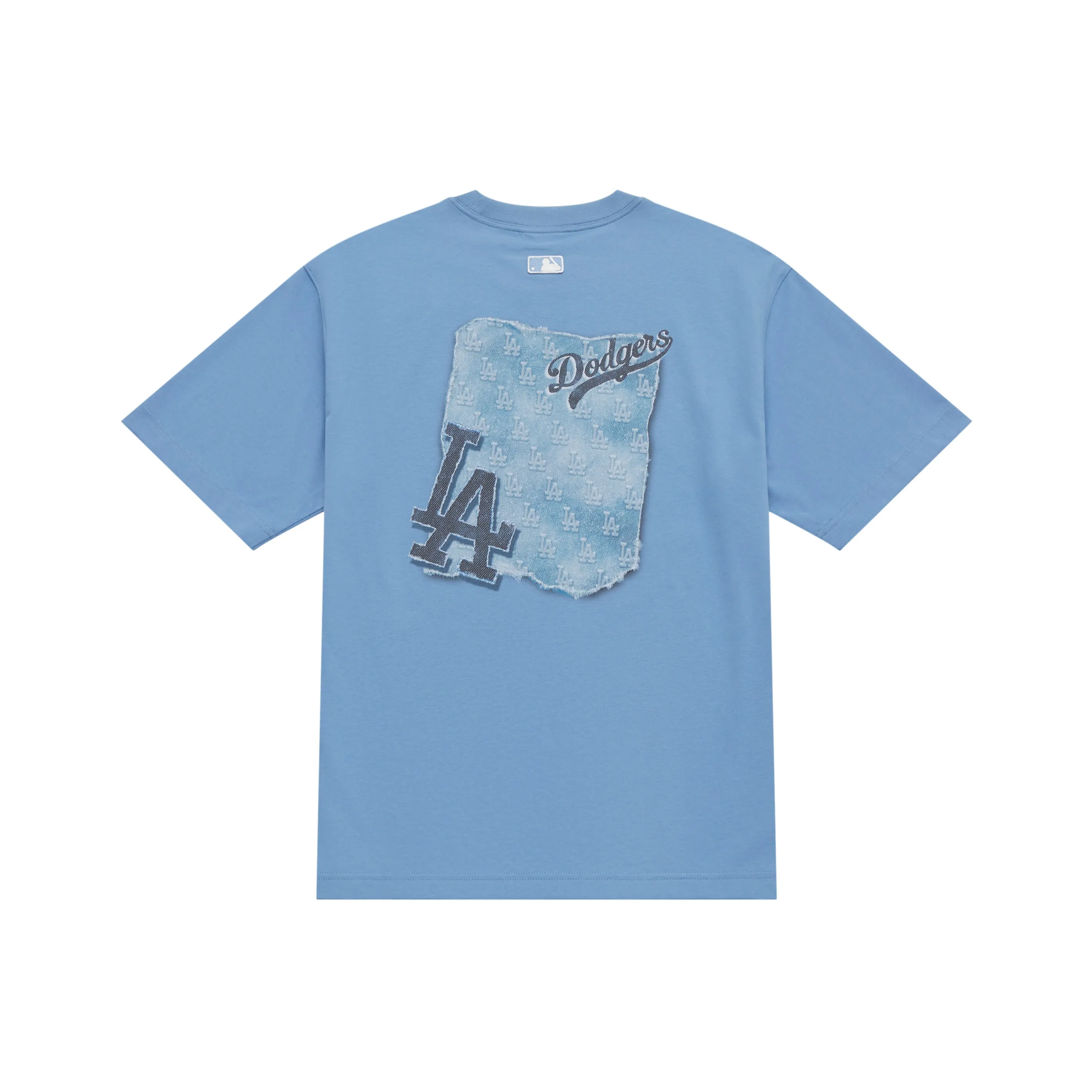 MLB MONOGRAM Collection Los Angeles Dodgers SS25 T Shirt Unisex Dark Sky Blue