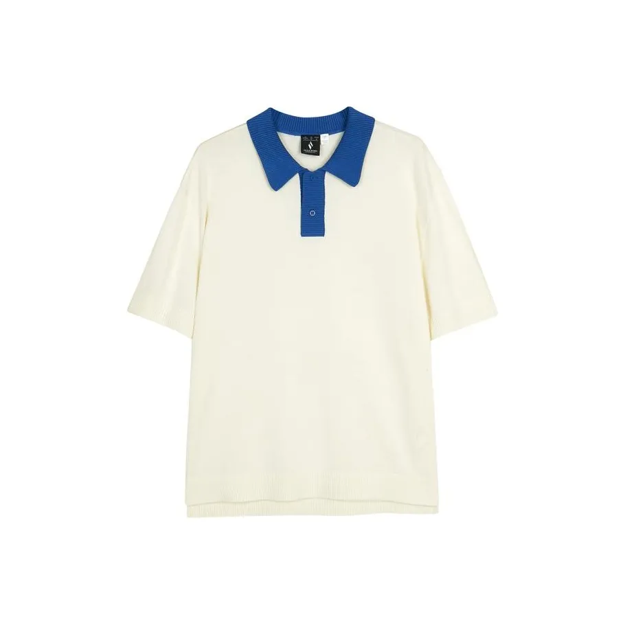 Skechers Поло Унисекс Бежевый Кремовый Белый