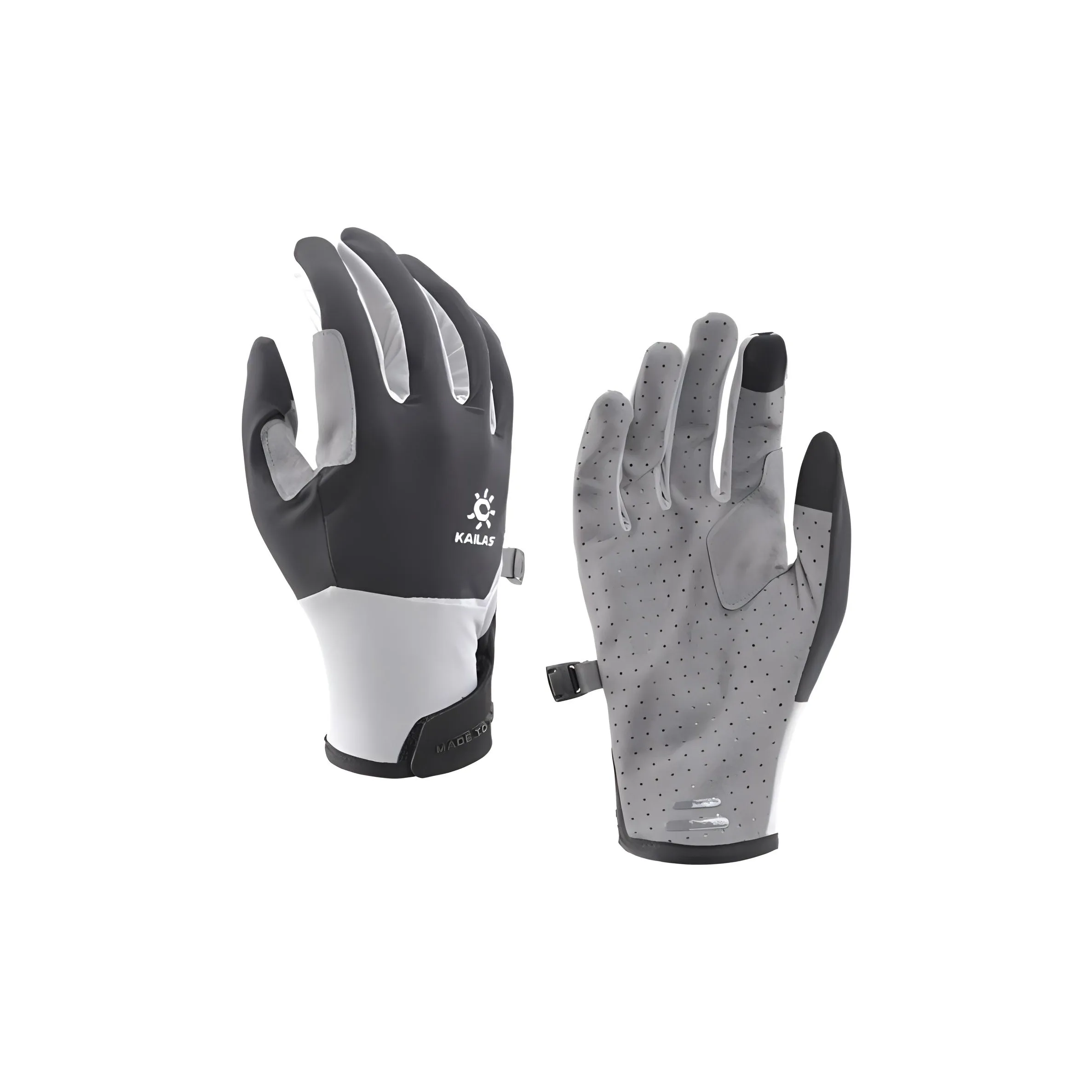 KAILAS Polyamide, Elastane Gloves Women's Gray/Black