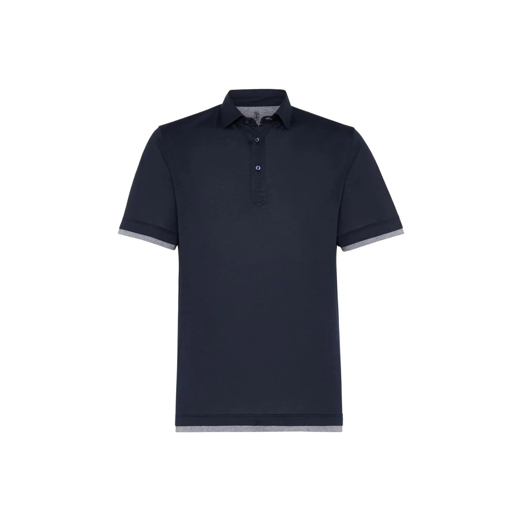 Brunello Cucinelli Layered Short Sleeved Polo Shirt