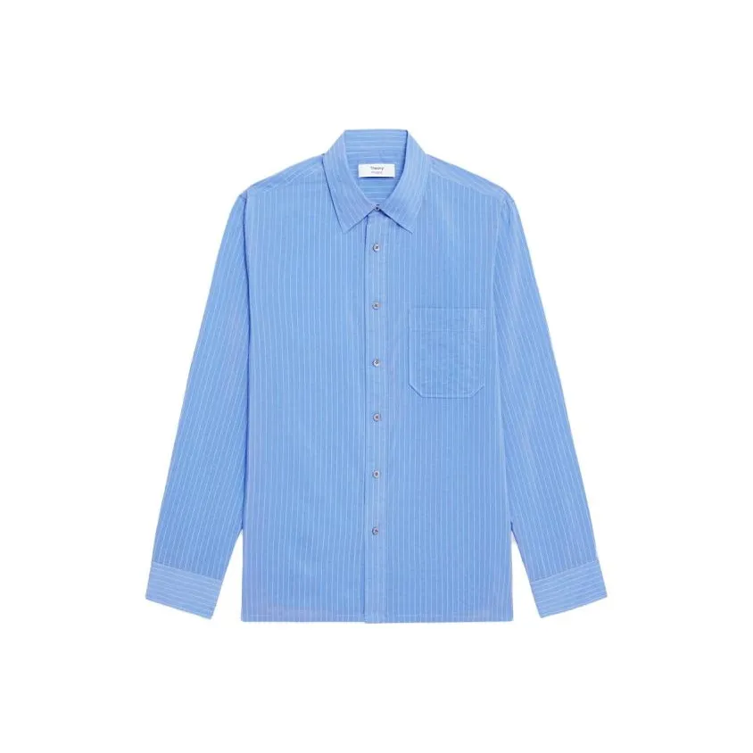 THEORY Designer Co-authored Collection Shirts Men Blue