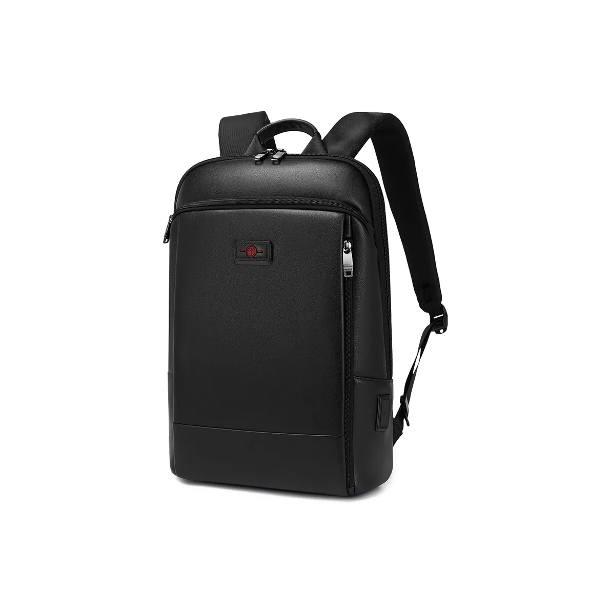 CROSSGEAR Microfiber Leather Backpack Regular Unisex Black