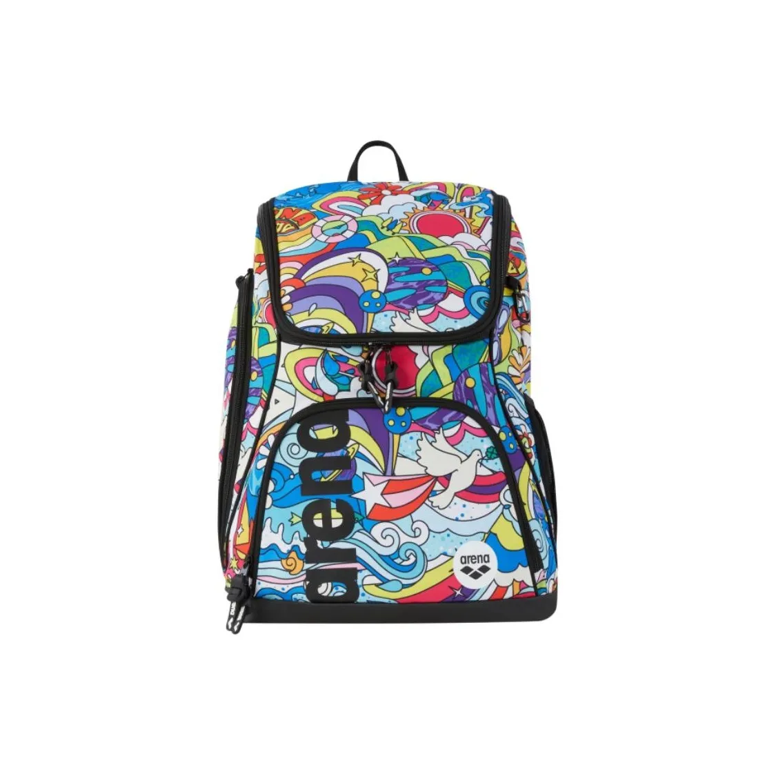 Arena Waterproof Fabric Backpack Unisex Multicolor
