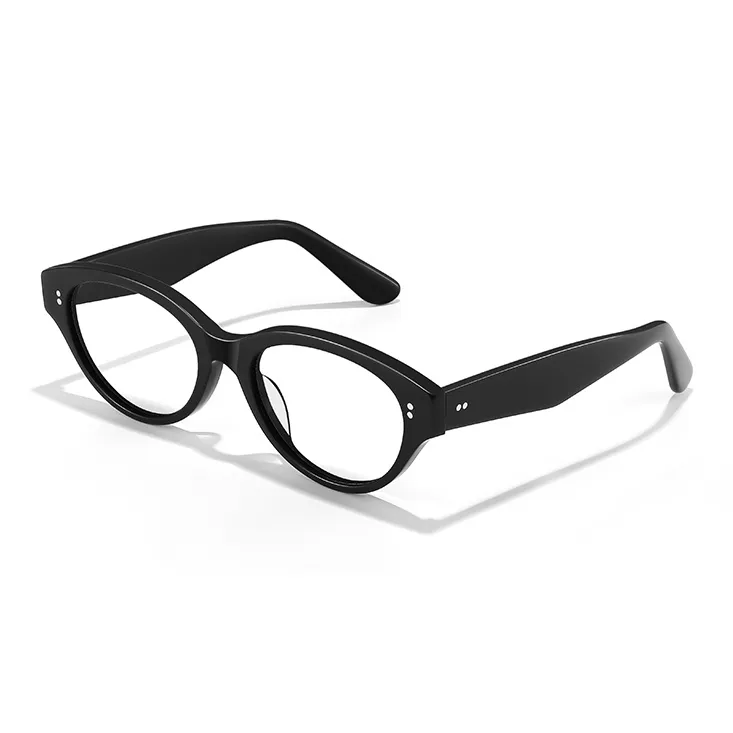 BERTHA Пластиковая оправа Oval Оправы для очков Унисекс Яркий черный Черепаховый Кисточка Фиолетовый