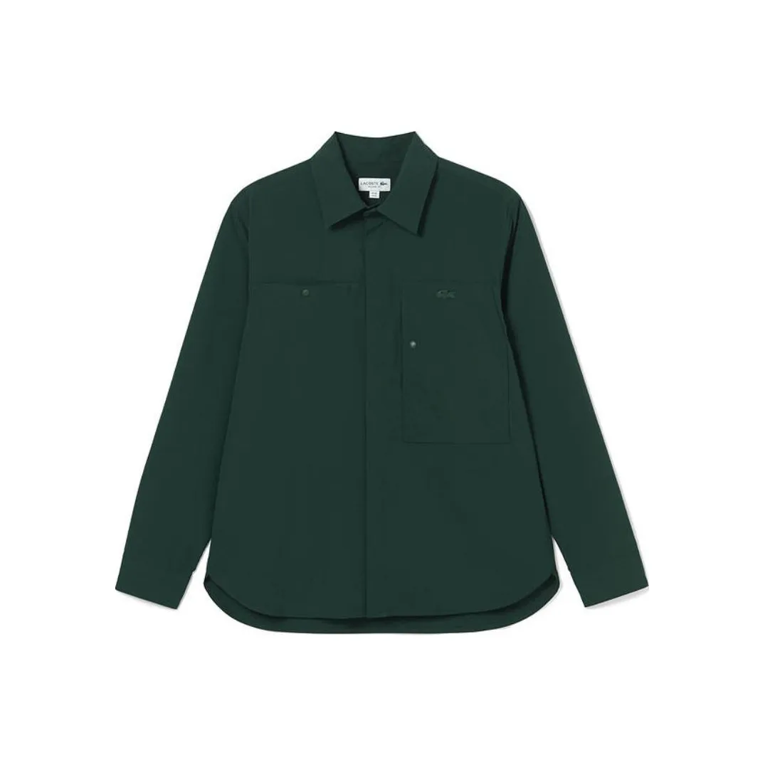 LACOSTE Collaboration Темно-зеленые Мужские Рубашки