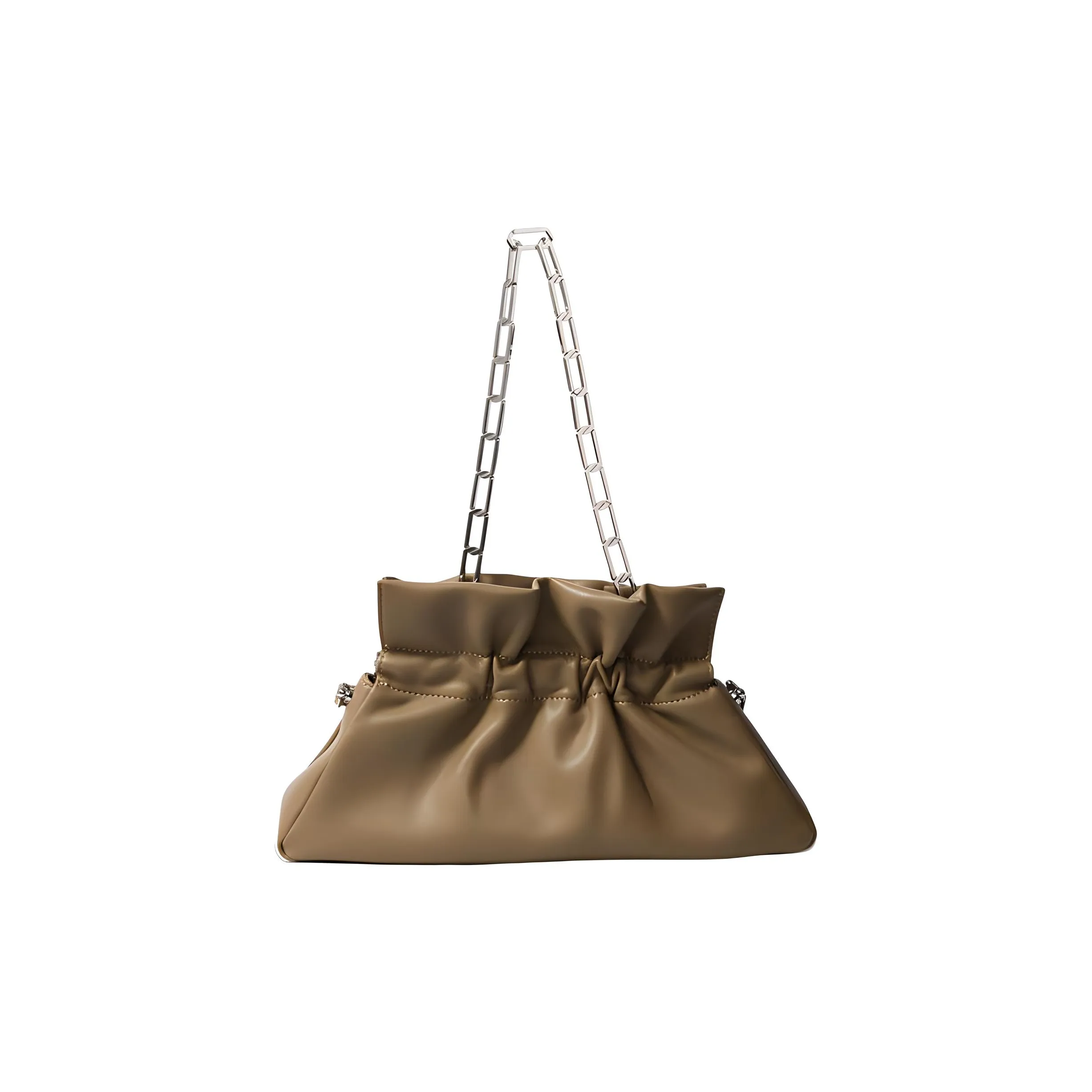 BOB ORE BLUE COLLECTION Genuine Leather Shoulder Bag Crossbody Bag Handbag Medium Size Women's Mustard Green