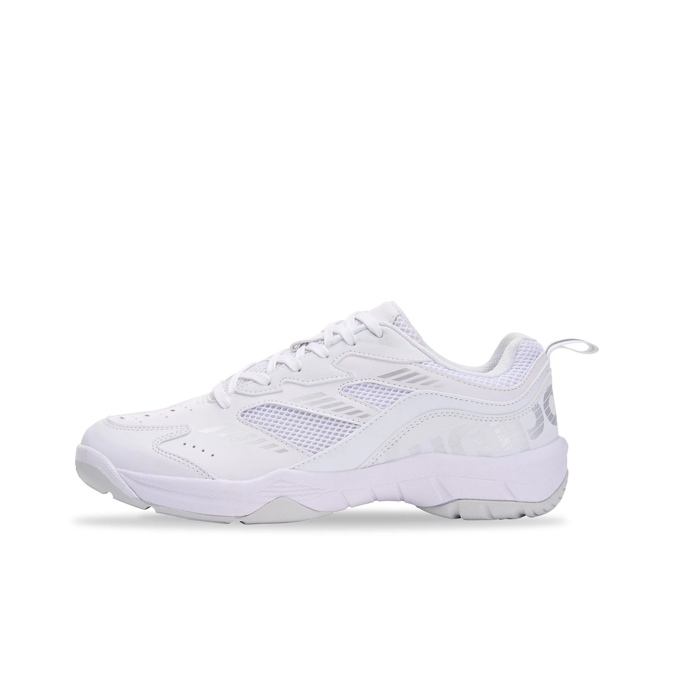 KUMPOO Nebula Противоскользящая Дышащая и Поддерживающая Низкая Бадминтонная Обувь Унисекс Белая Серая