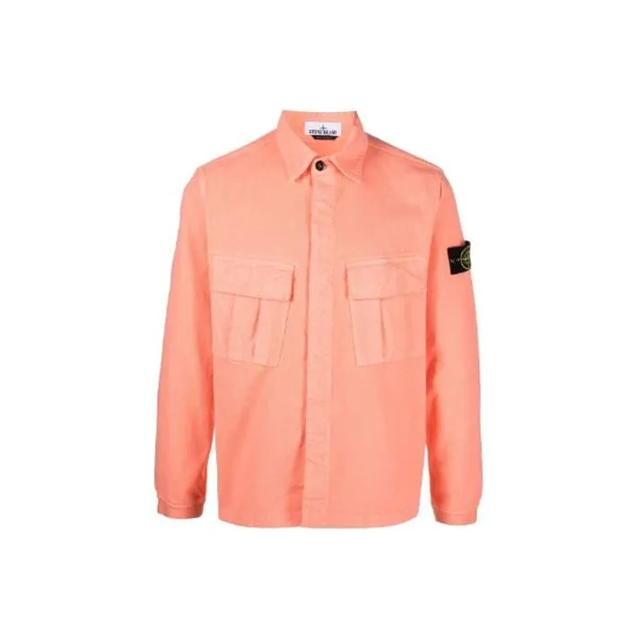 STONE ISLAND Shirts Men's Pink Salmon