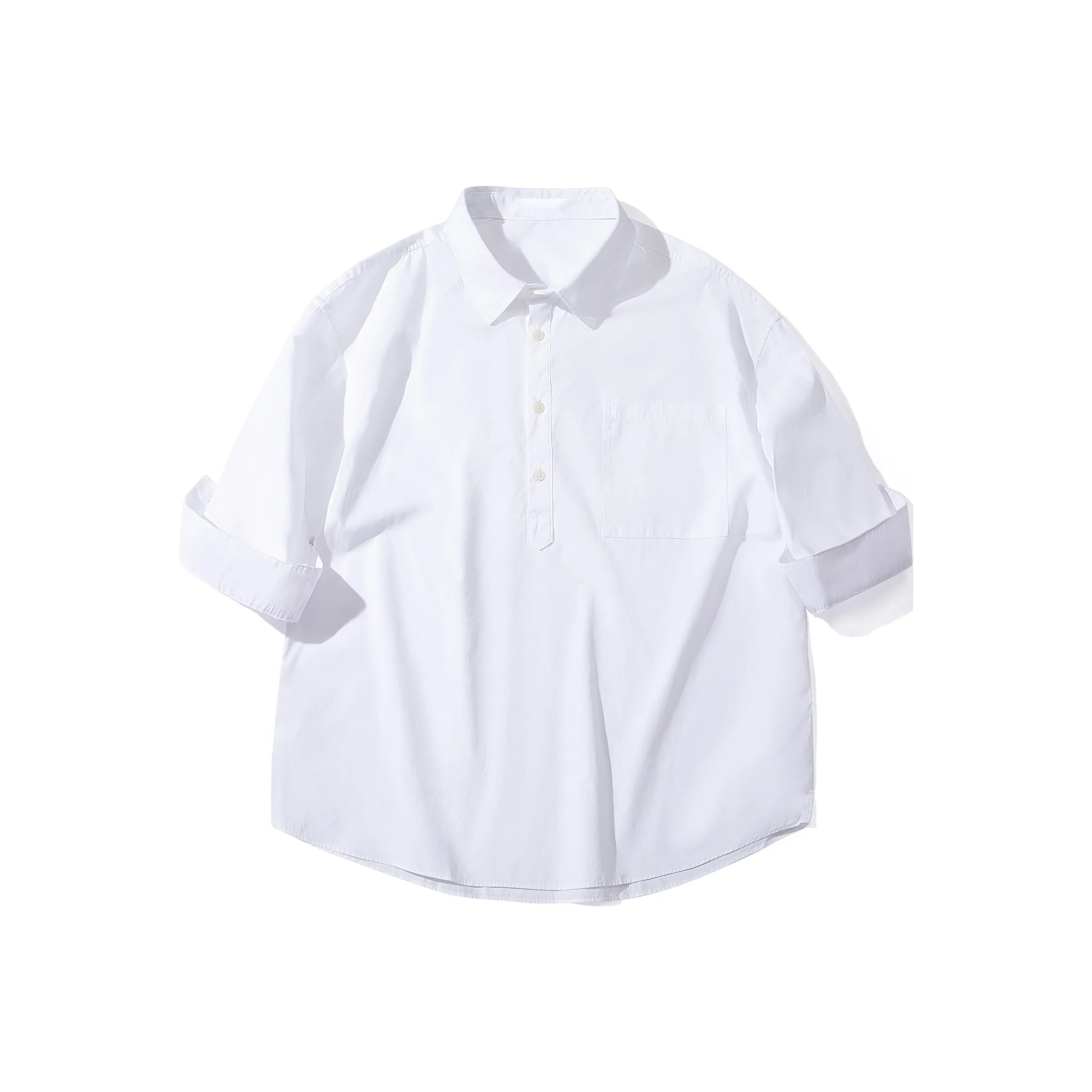 JIPIAO Белая унисекс рубашка