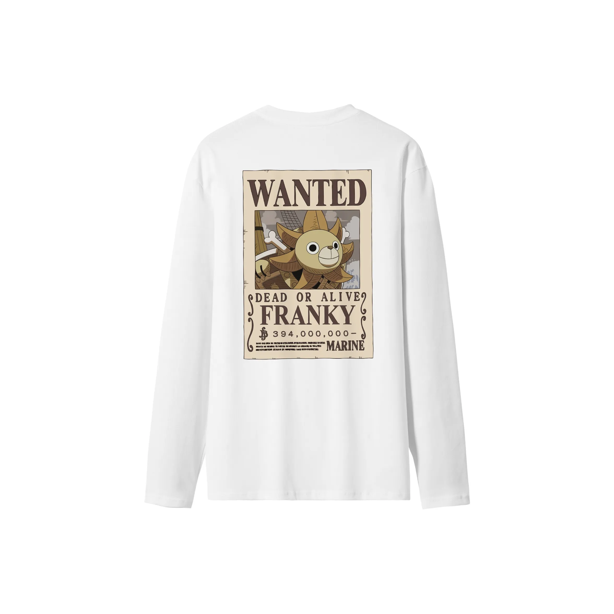 ONE PIECE 100% хлопок Длинный рукав Т-рубашка Мужская Однотонная Базовая