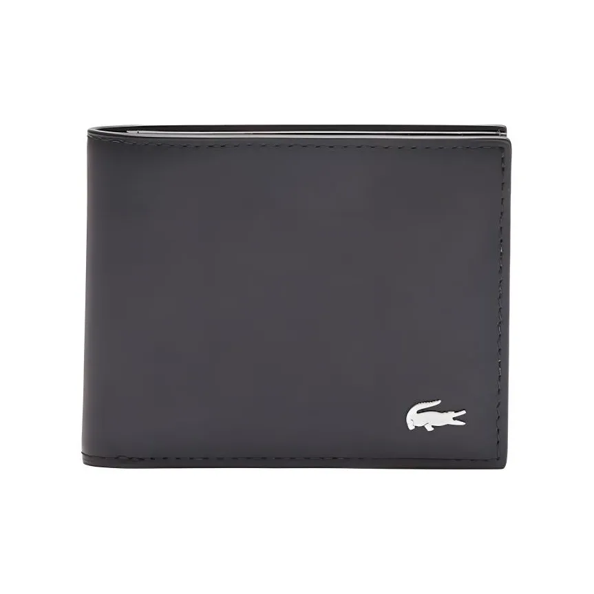 LACOSTE Calfskin Wallet Men's Black