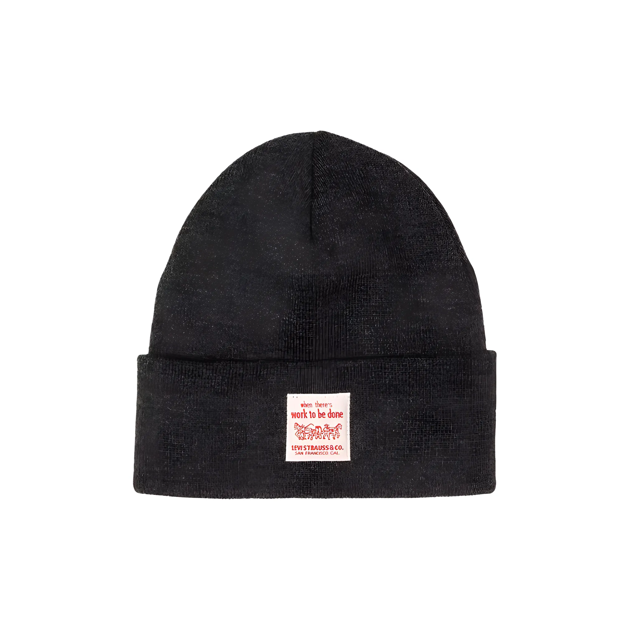 Levi's Acrylic Polyester Beanies Men's Black