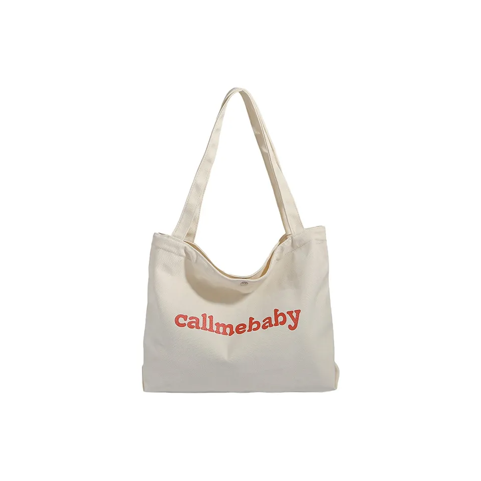 Dusen Kangaroo Холст Сумка-тоут Сумка через плечо Женская Экрю Розовый Красный Зеленый Синий