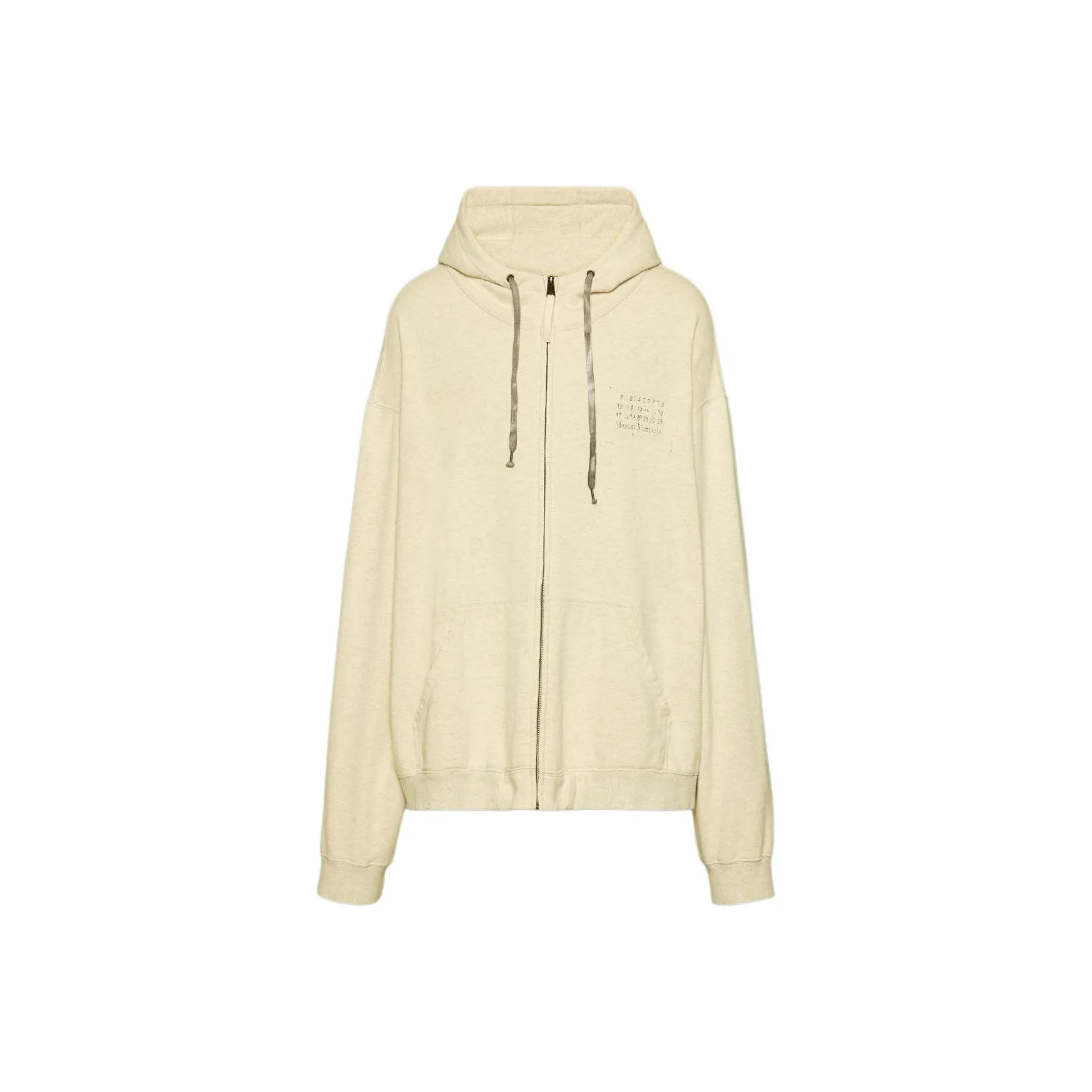 Maison Margiela Stamp Logo Zip Hoodie