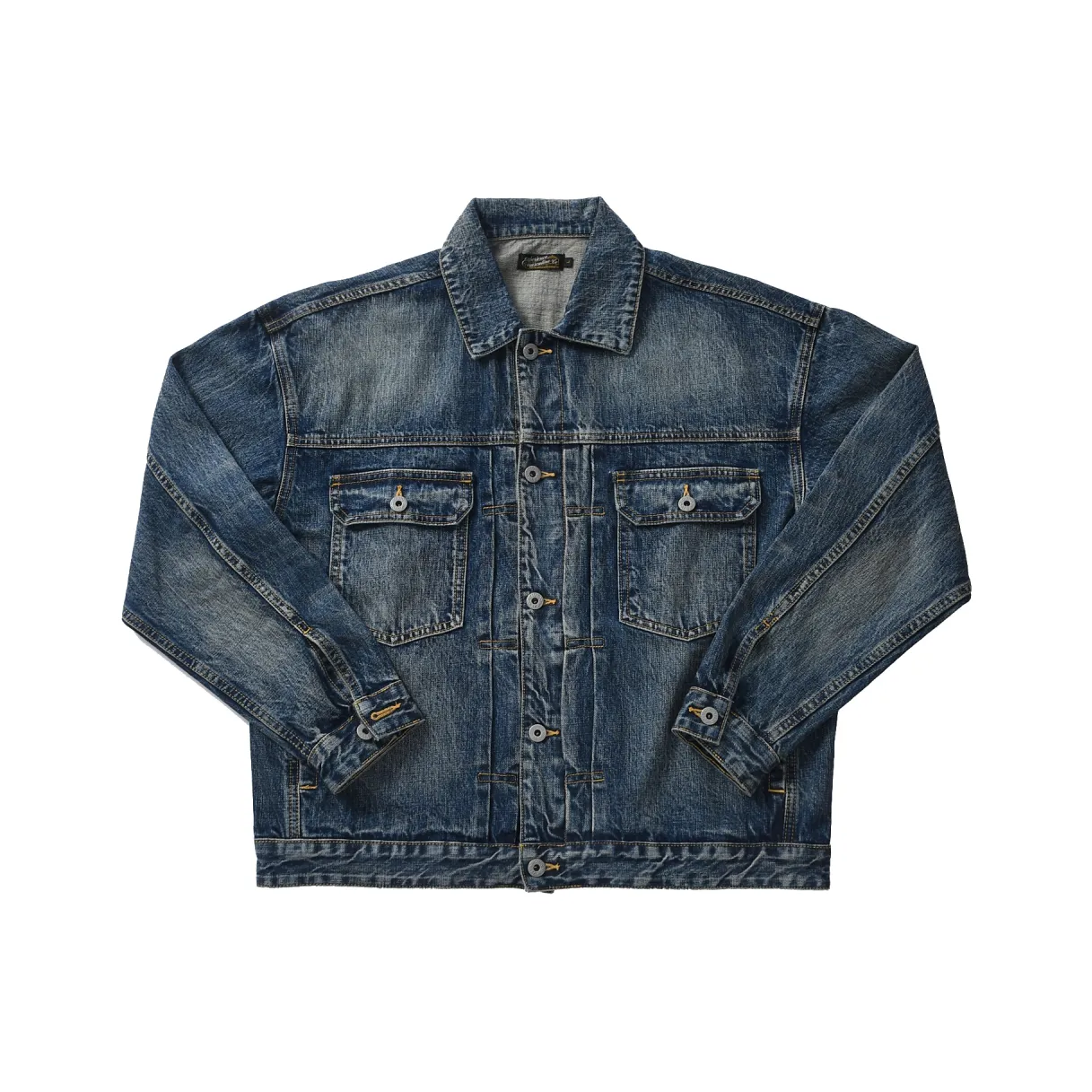 EXPM Denim Jacket Men's Washed Dark Blue