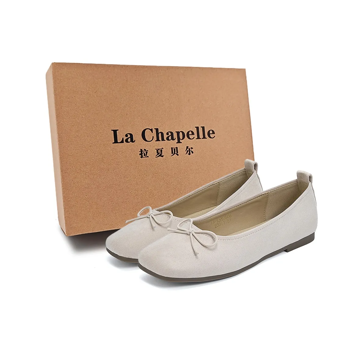 La Chapelle Кремовый Little White Sweet Женственный Sweet Style Bowknot Evening Обувь Плоская подошва Туфли Мэри Джейн Женские Beige