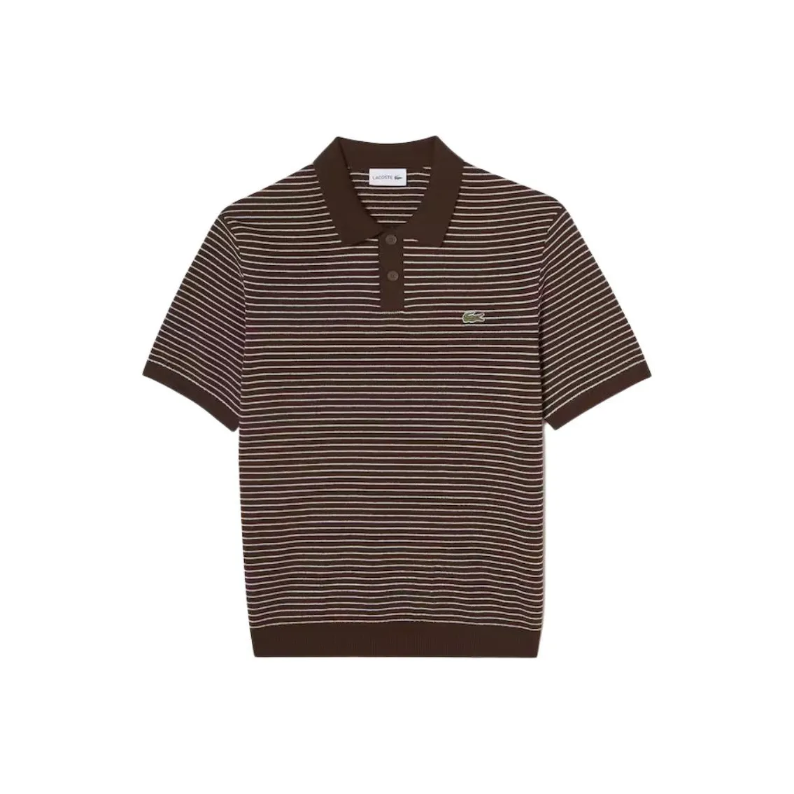 LACOSTE Collaboration Мужская Поло Коричневая