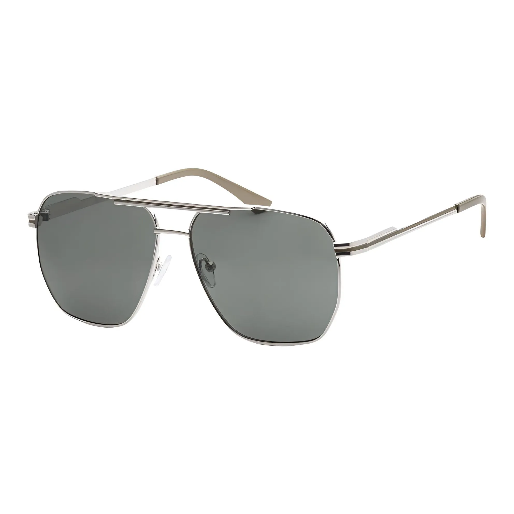 GUESS Metal Aviator Sunglasses Men's Gray