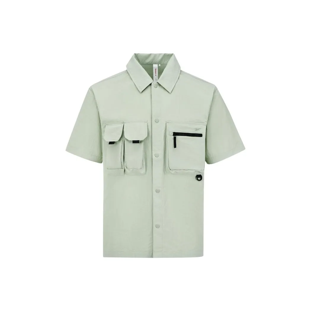 Reebok совместный бренд Светло-зеленые Мужские Рубашки