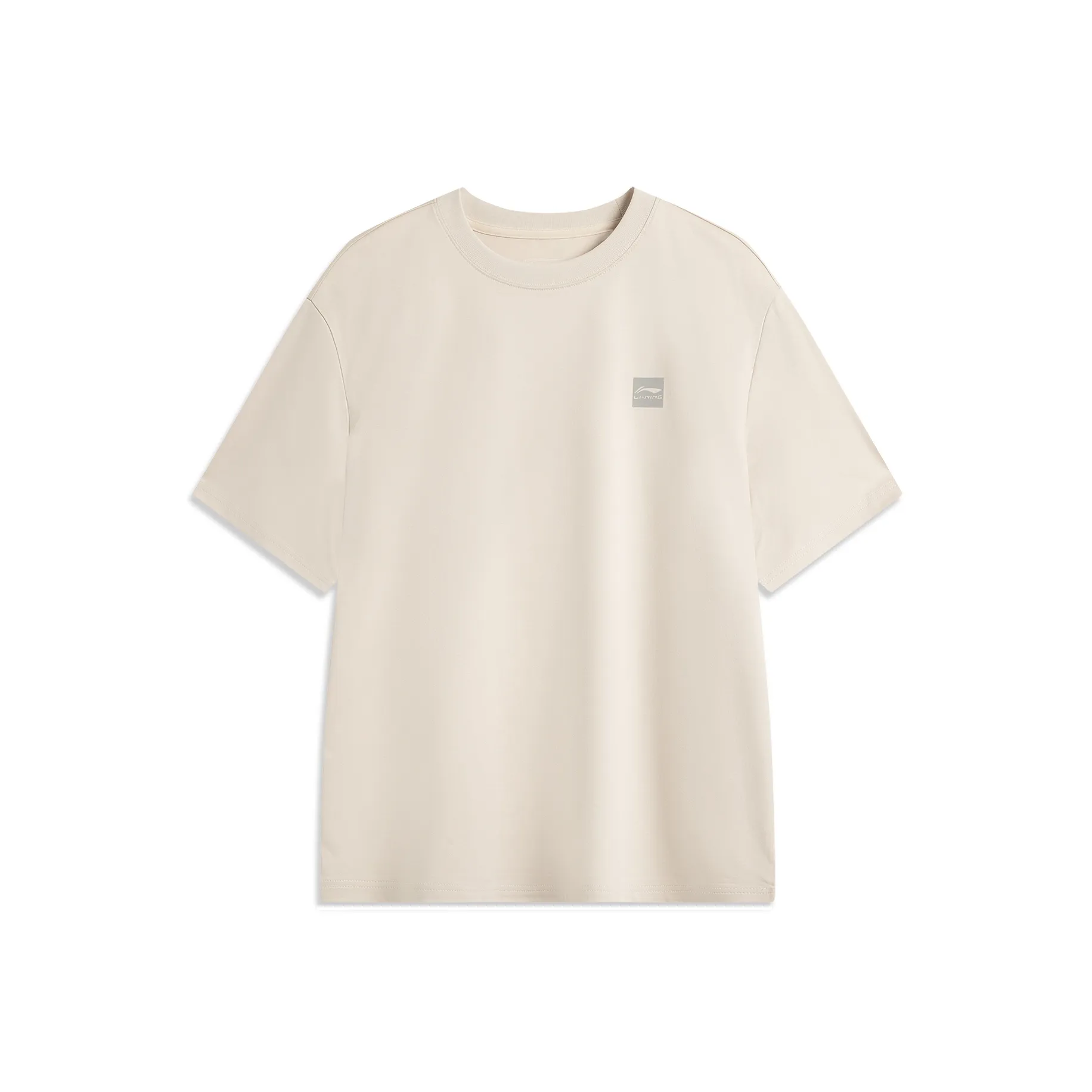 LINING Sports Life Collection Футболка Унисекс Овсяный Серый