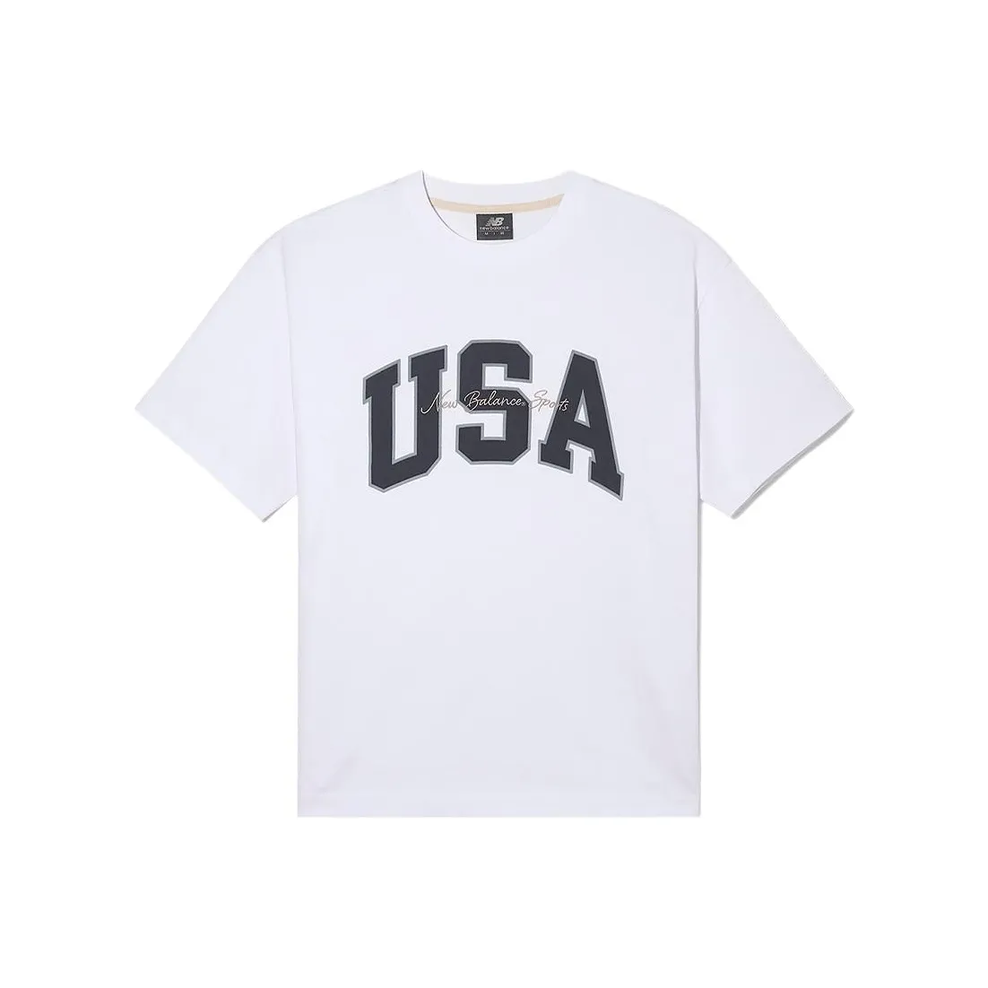 New Balance UNI USA T Shirt Unisex 10 White