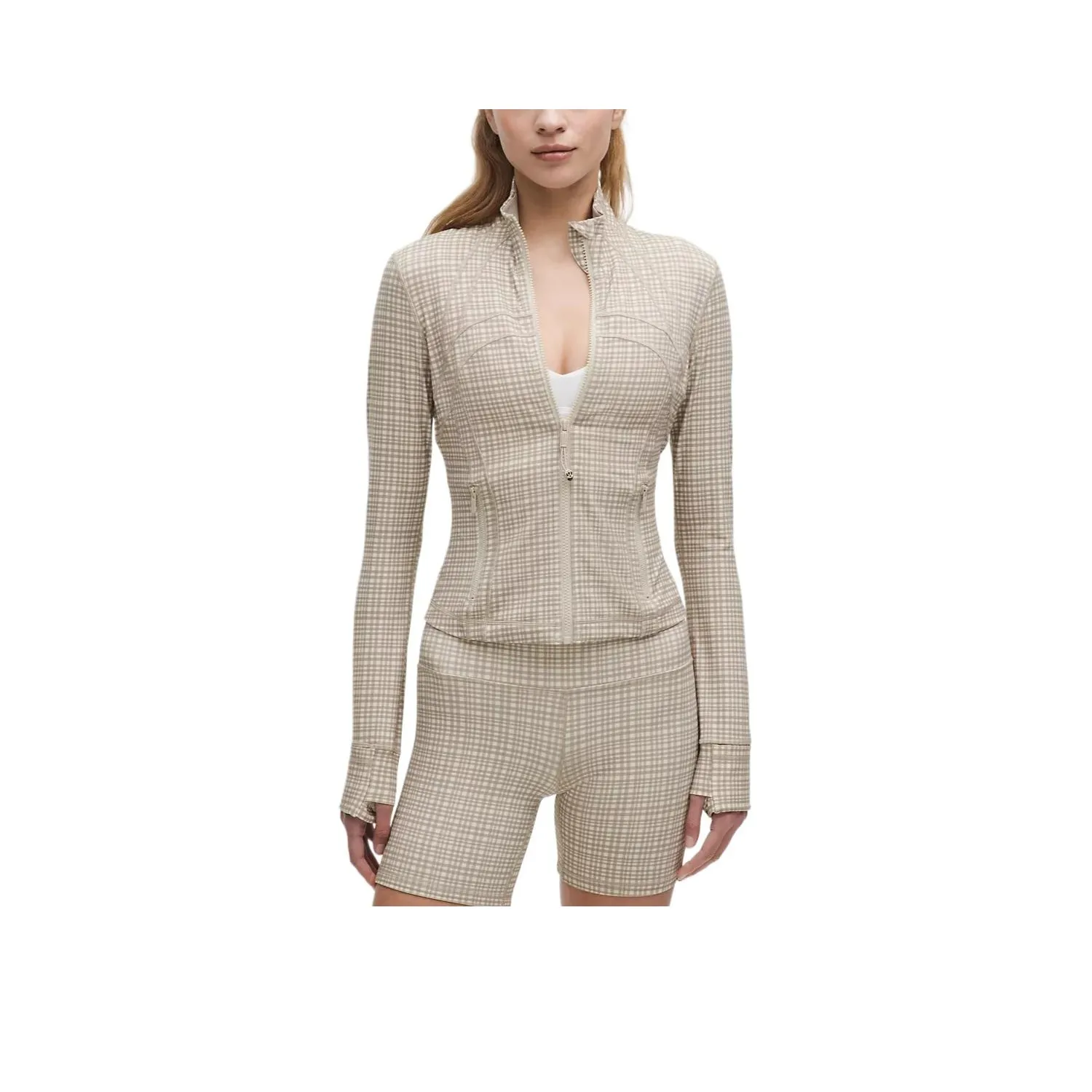 lululemon Куртка Женская Светлый Айвори Mesh Светящийся Mesh Светлый Айвори MULTI