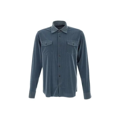 Roberto Ricci Designs Blue Мужские Рубашки