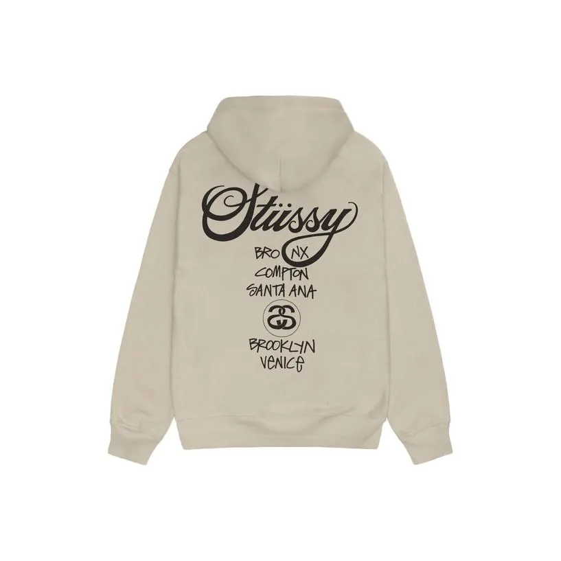 Stussy World Tour Pigment Dyed Hoodie